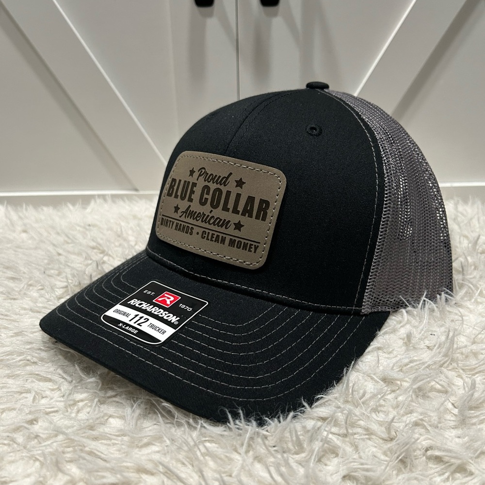 Proud blue collar American. Richardson 112 trucker hat.